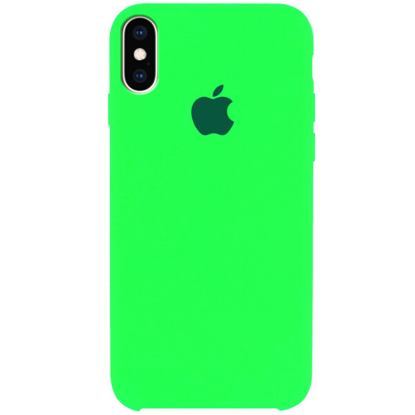 

Чехол Silicone Case (AA) для Apple iPhone X (5.8") / XS (5.8") Салатовый / Neon Green (is_00000027869_62)