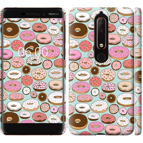 

Чехол на Nokia 6.1 Пончики в глазури (04798)