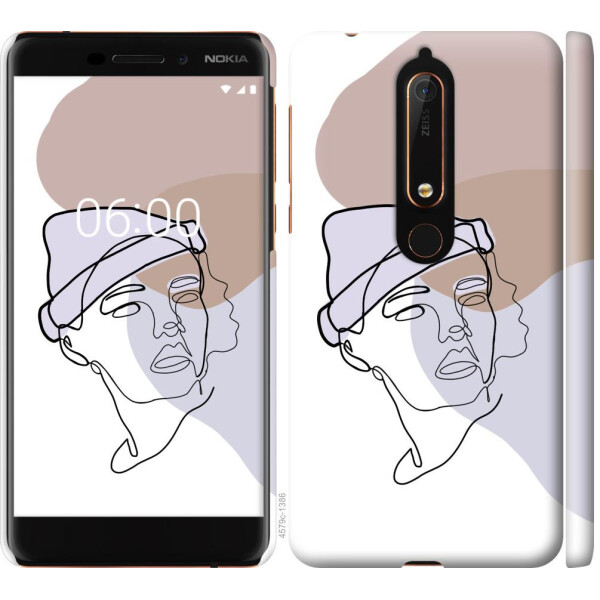 

Чехол на Nokia 6.1 Силуэт (04798)
