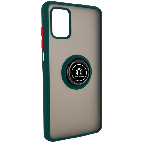

TPU+PC чехол Deen ColorEdgingRing for Magnet для Samsung Galaxy M51 Зеленый (is_00000040305_1)