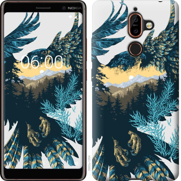 

Чехол на Nokia 7 Plus Арт-орел на фоне природы (04798)