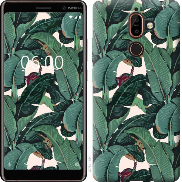 

Чехол на Nokia 7 Plus Банановые листья (04798)
