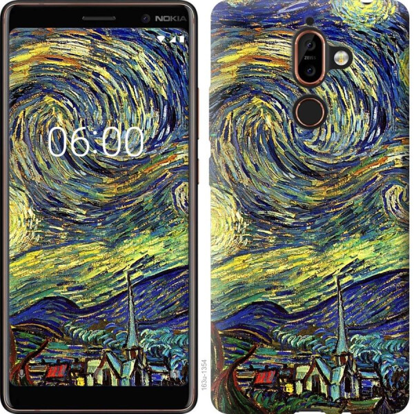 

Чехол на Nokia 7 Plus Винсент Ван Гог. Звёздная ночь (04798)