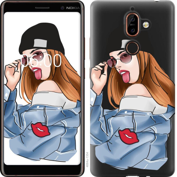 

Чехол на Nokia 7 Plus Девушка v3 (04798)