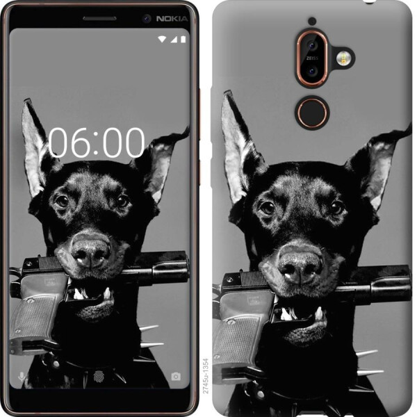 

Чехол на Nokia 7 Plus Доберман (04798)