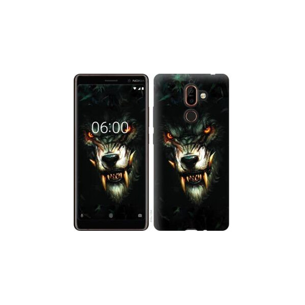 

Чехол на Nokia 7 Plus Дьявольский волк (04798)