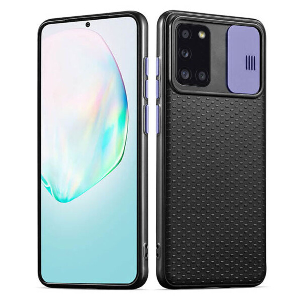 

Чехол Camshield Black TPU со шторкой защищающей камеру для Samsung Galaxy A31
