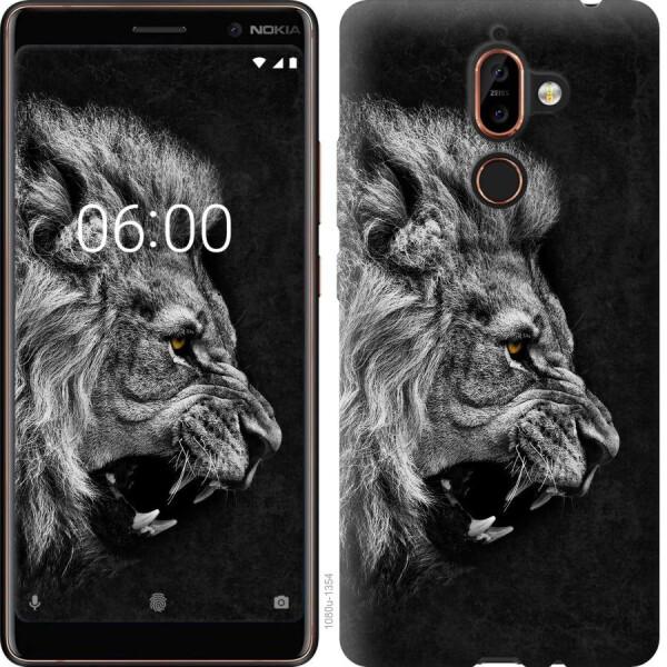 

Чехол на Nokia 7 Plus Лев (04798)