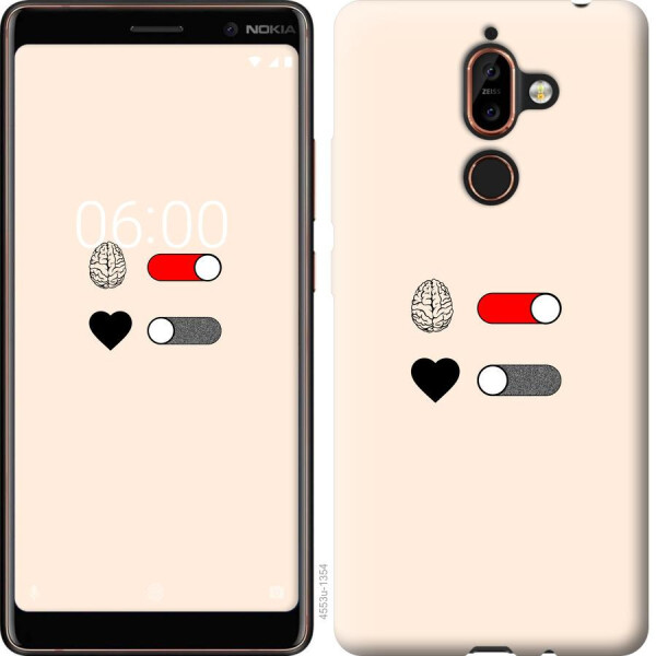 

Чехол на Nokia 7 Plus Любовь и ум (04798)