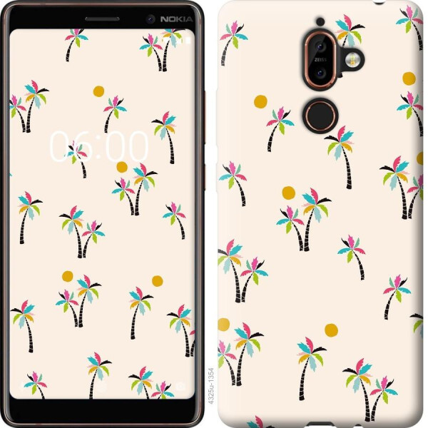

Чехол на Nokia 7 Plus Пальмочки (04798)