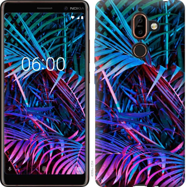

Чехол на Nokia 7 Plus Папоротник под ультрафиолетом (04798)
