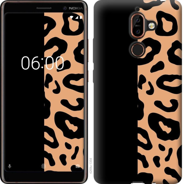 

Чехол на Nokia 7 Plus Пятна леопарда (04798)