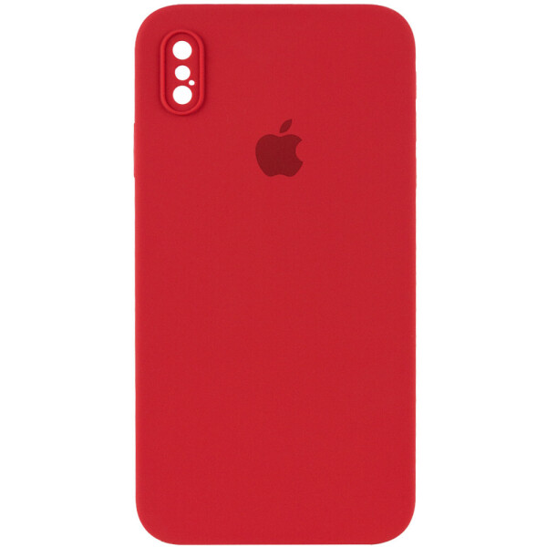 

Чехол Silicone Case Square Full Camera Protective (AA) для Apple iPhone XS Max (6.5") Красный / Camellia (is_00000040232_27)
