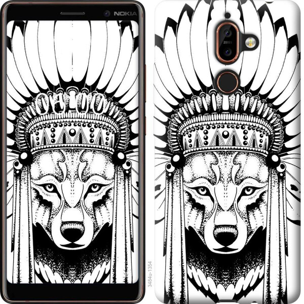 

Чехол на Nokia 7 Plus Тотем волка (04798)