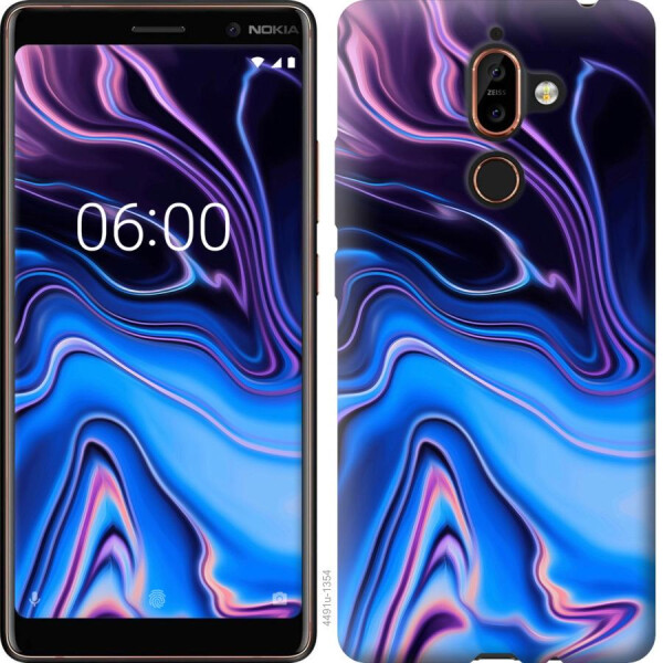 

Чехол на Nokia 7 Plus Узор воды (04798)
