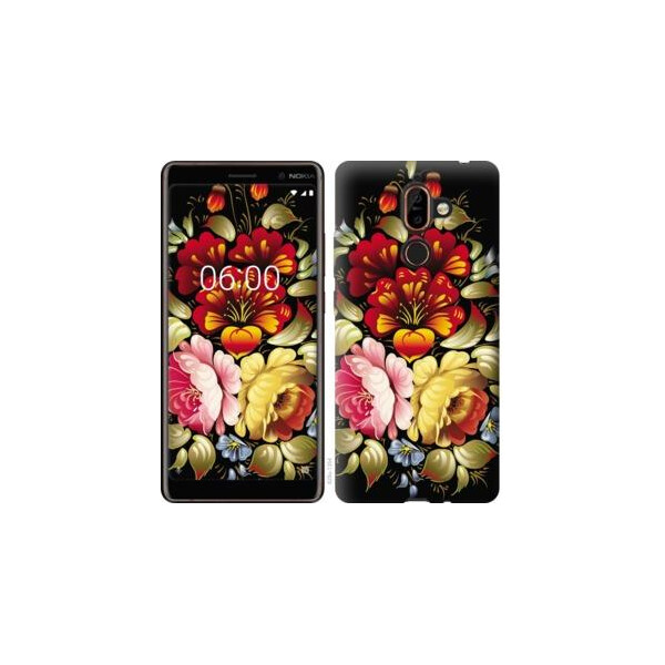 

Чехол на Nokia 7 Plus Хохлома 6 (04798)