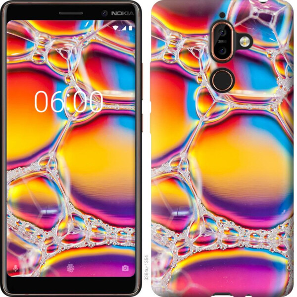 

Чехол на Nokia 7 Plus Цветные пузыри (04798)