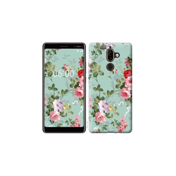 

Чехол на Nokia 7 Plus Цветочные обои 2 (04798)