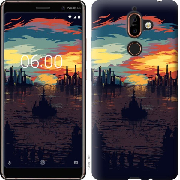 

Чехол на Nokia 7 Plus Череп-абстракция (04798)