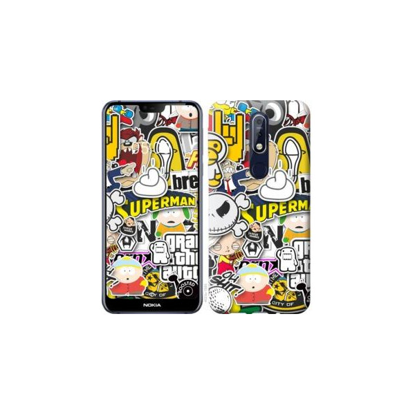 

Чехол на Nokia 7.1 Popular logos (04798)