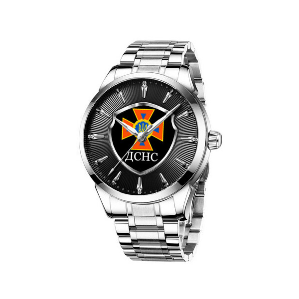 

Наручные часы Chronte с логотипом ДСНС Silver-Black