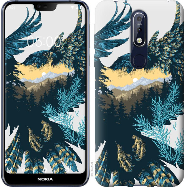 

Чехол на Nokia 7.1 Арт-орел на фоне природы (04798)