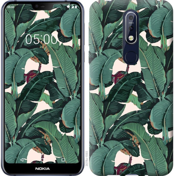 

Чехол на Nokia 7.1 Банановые листья (04798)
