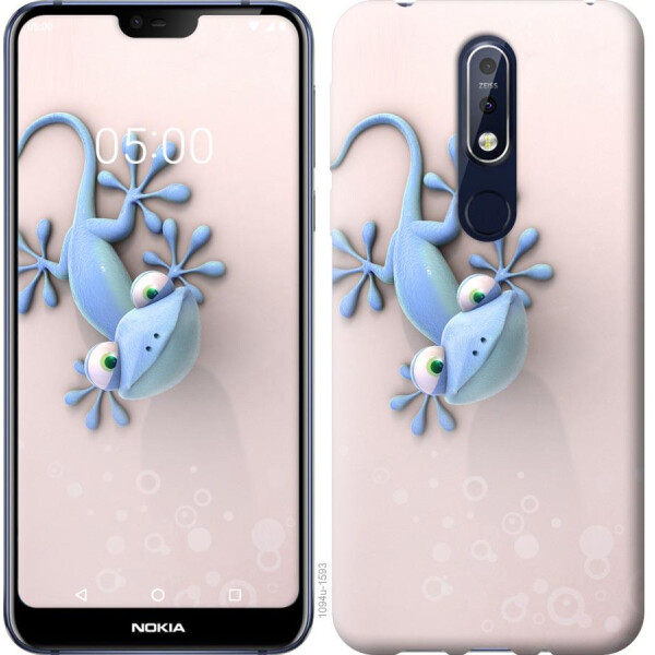 

Чехол на Nokia 7.1 Геккончик (04798)