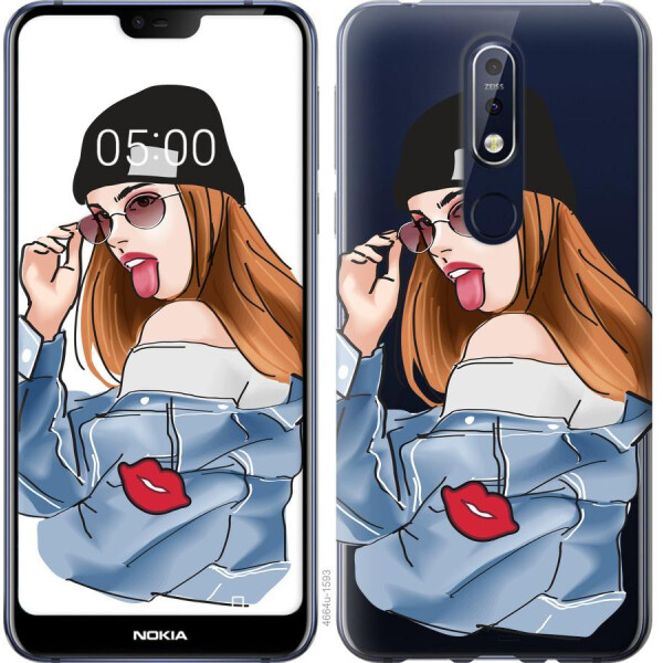 

Чехол на Nokia 7.1 Девушка v3 (04798)