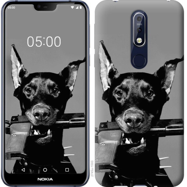 

Чехол на Nokia 7.1 Доберман (04798)