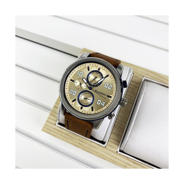 

Наручные часы Guardo 011097-2 Brown-Silver