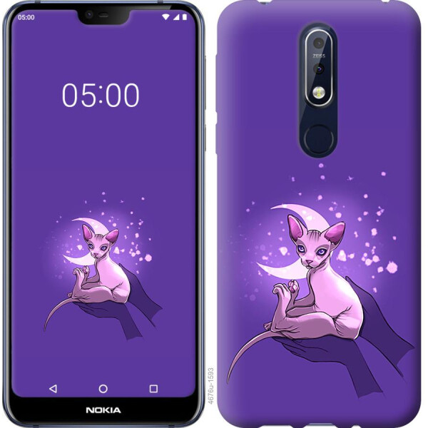 

Чехол на Nokia 7.1 Кот2 (04798)