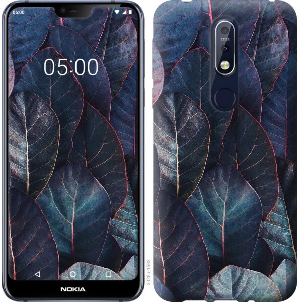 

Чехол на Nokia 7.1 Листья v3 (04798)