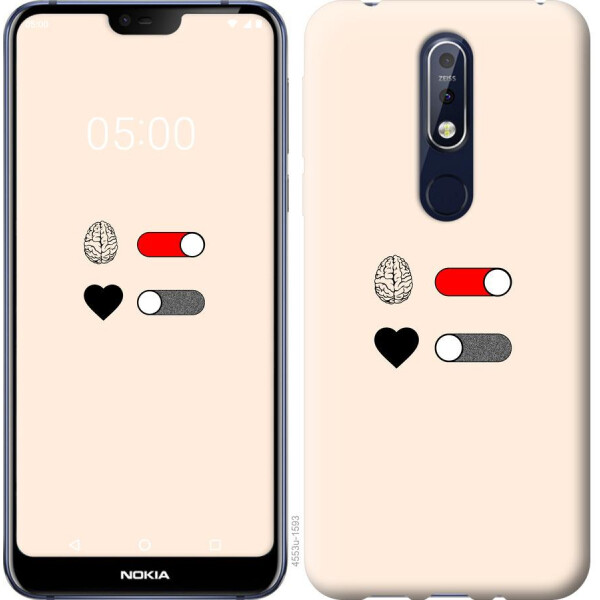 

Чехол на Nokia 7.1 Любовь и ум (04798)
