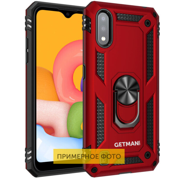 

Ударопрочный чехол GETMAN Serge Ring for Magnet для Xiaomi Redmi 9A