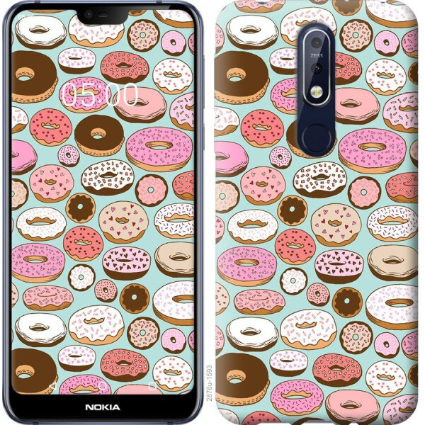 

Чехол на Nokia 7.1 Пончики в глазури (04798)