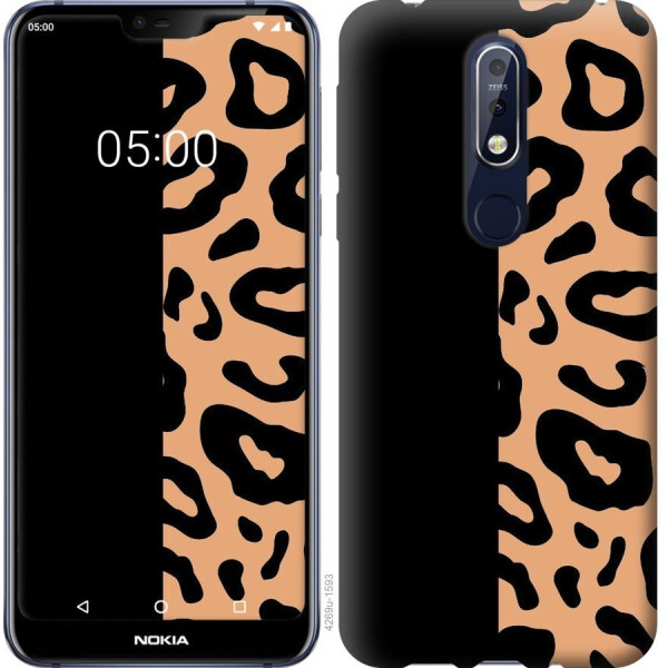 

Чехол на Nokia 7.1 Пятна леопарда (04798)