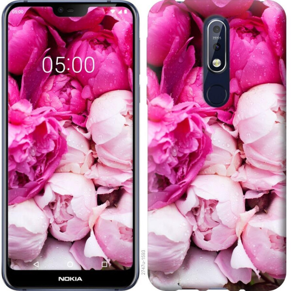 

Чехол на Nokia 7.1 Розовые пионы (04798)