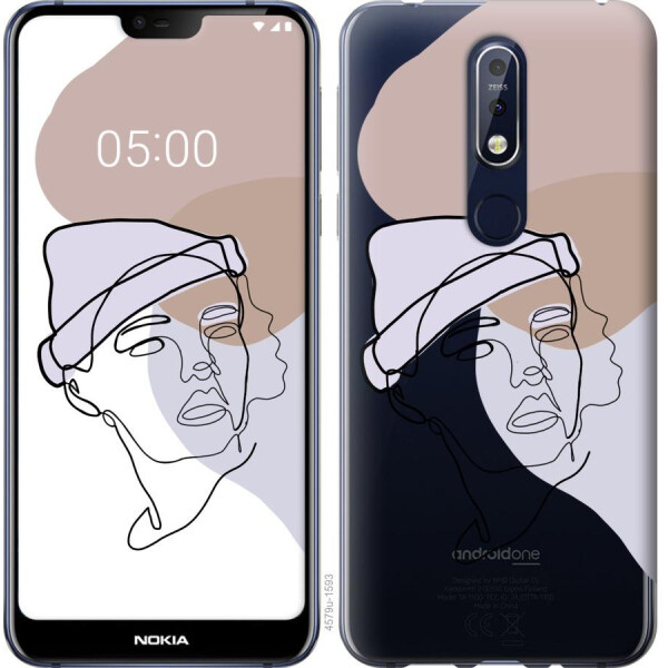 

Чехол на Nokia 7.1 Силуэт (04798)