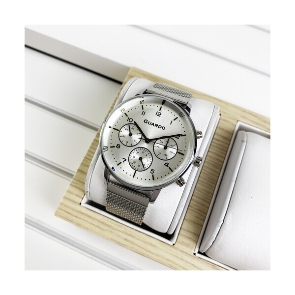 

Наручные часы Guardo B01116-2 Silver-White