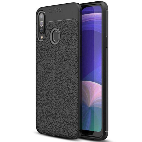 

TPU чехол фактурный (с имитацией кожи) для Samsung Galaxy A20s