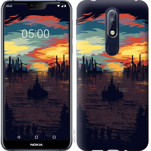 

Чехол на Nokia 7.1 Череп-абстракция (04798)
