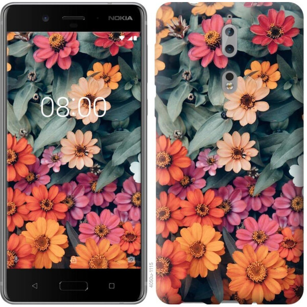 

Чехол на Nokia 8 Beauty flowers (04798)