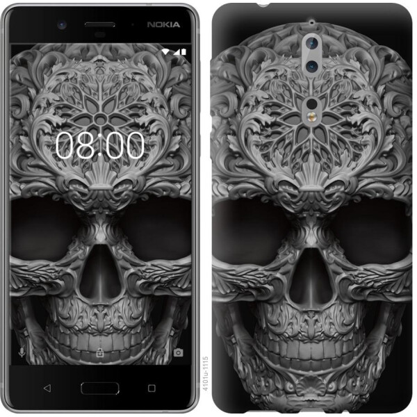 

Чехол на Nokia 8 skull-ornament (04798)