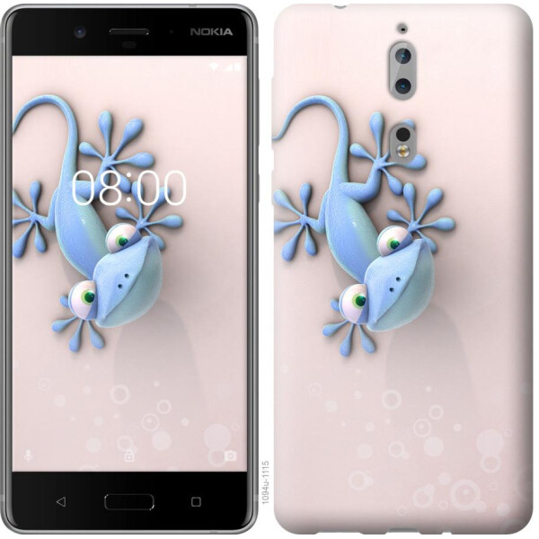 

Чехол на Nokia 8 Геккончик (04798)