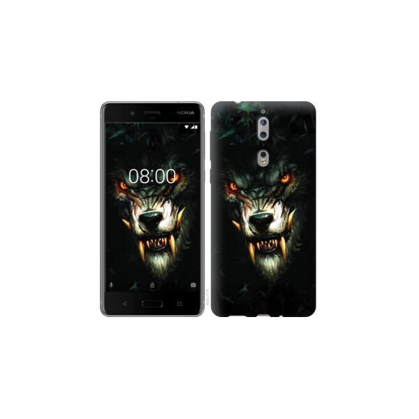 

Чехол на Nokia 8 Дьявольский волк (04798)