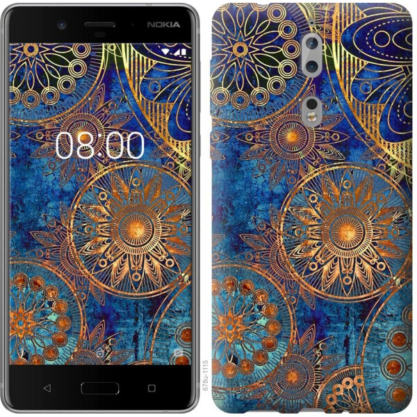 

Чехол на Nokia 8 Золотой узор (04798)