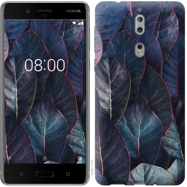 

Чехол на Nokia 8 Листья v3 (04798)