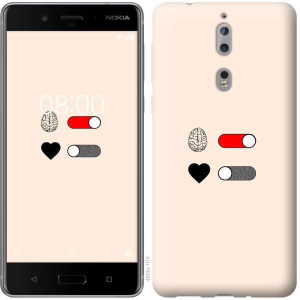 

Чехол на Nokia 8 Любовь и ум (04798)