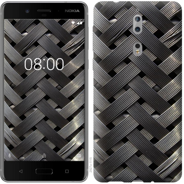 

Чехол на Nokia 8 Металлические фоны (04798)